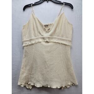 NWT Lamesa Cream Camisole Top Size XL